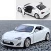 1:36 Scale Diecasting Alloy Car Model Toyota 86 Toy Car, Pull Back Vehicles Toy Car for Toddlers Kids Boys Girls Gift White
