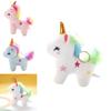 Милый плюшевый брелок в виде радужного единорога оптом, подвеска в виде мягкой игрушки для сумок для девочек