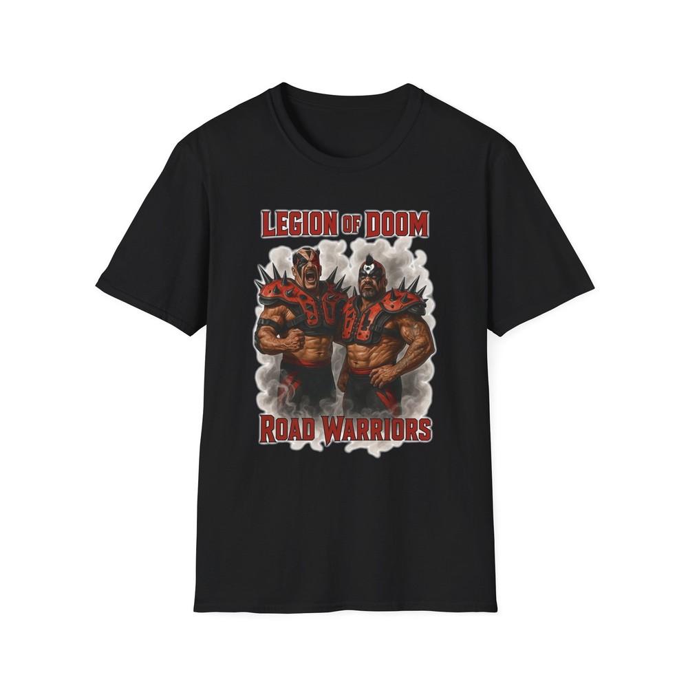 Винтажная футболка унисекс Softstyle для фанатов рестлинга, Road Warriors Legion of Doom