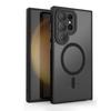 Магнитный Люксовый Матовый Чехол Для Телефона Для Samsung Galaxy S24 Ultra S23 S22 Plus S21 FE Защита Камеры Беспроводная Зарядка Ударопрочный Чехол