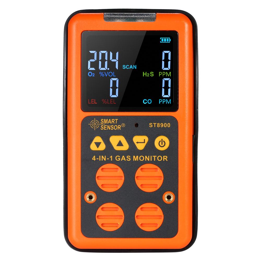 SMART SENSOR 4 In 1 Gas Detector HS and CO Monitor Industrial Digital Handheld Toxic Gas Carbon