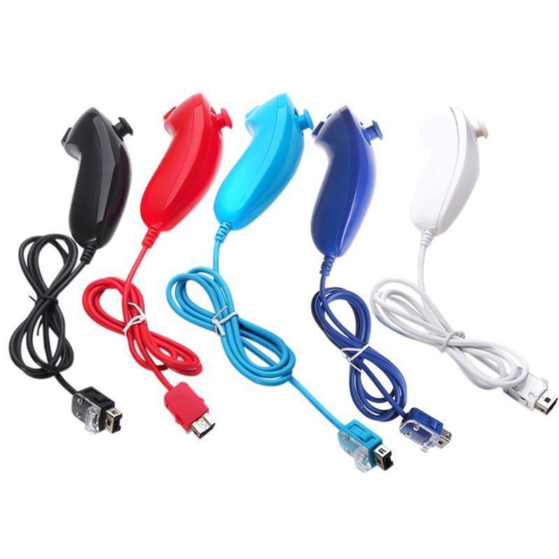 Красочный игровой контроллер Nunchuck Nunchuk для консоли Ns Wii