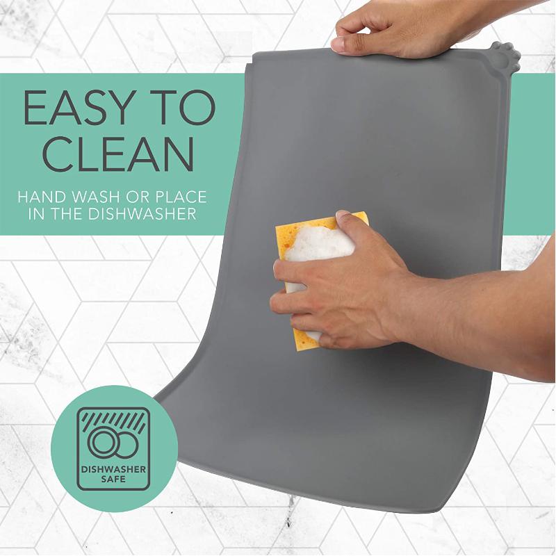 Dog Feeding Mats Waterproof Silicone Pet Feeding Mat For Dogs And Cats