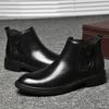 Большие размеры 36-47 2022 года, новейшая мужская мода, классические ботинки челси из натуральной кожи из коровьей кожи, повседневные мужские туфли, роскошные мужские ботинки