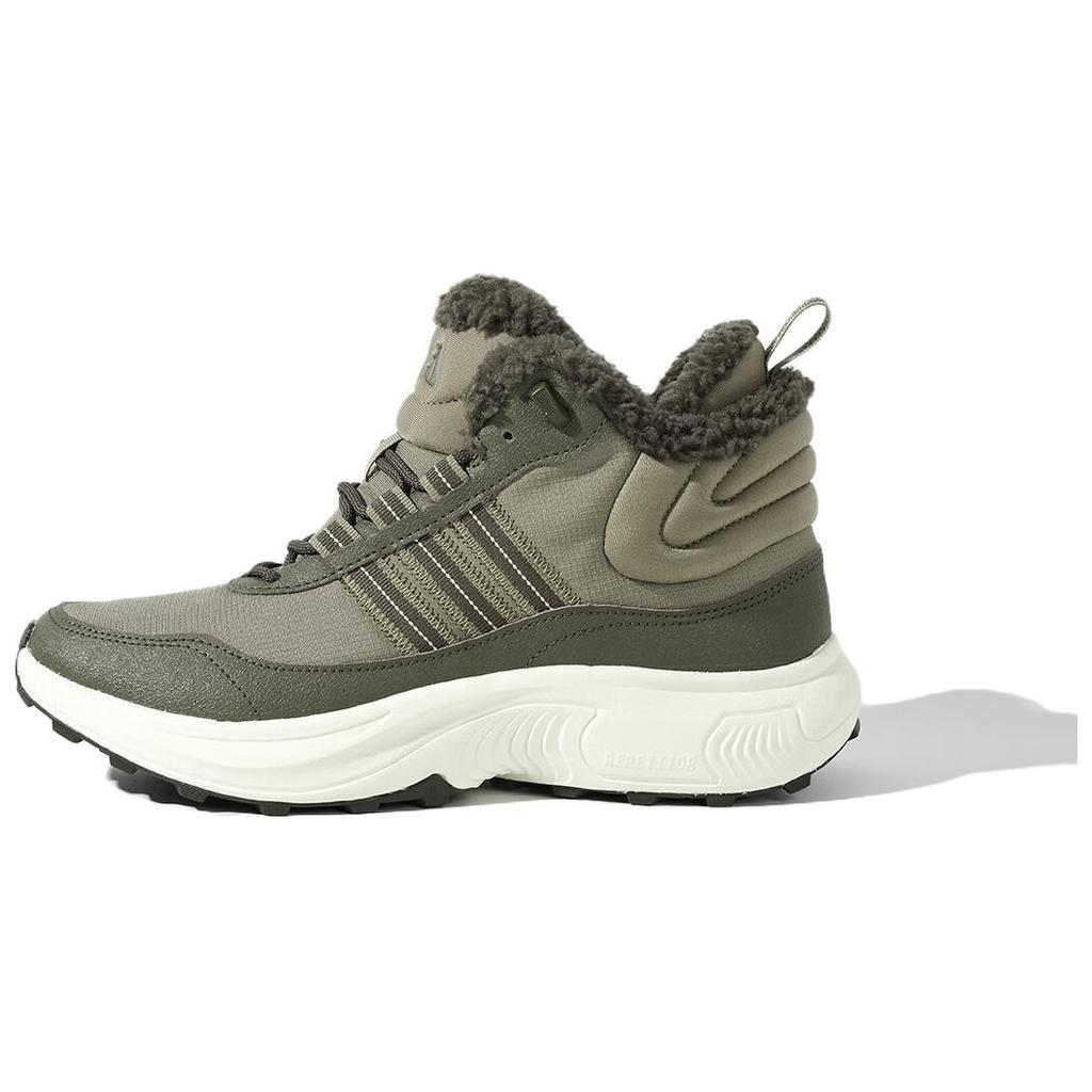 Adidas Roam Wander Mid N Fleece Удобные Прочные Теплые Сцепление Высокие Походные Ботинки Мужские Походные Ботинки Зеленый Коричневый JS3428