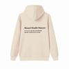 Aesthetic Hoodie with Words On Back Unisex Trendy Hoodies Mental Health Matters Letter Print Hoodie Mental Health Awareness Pullover