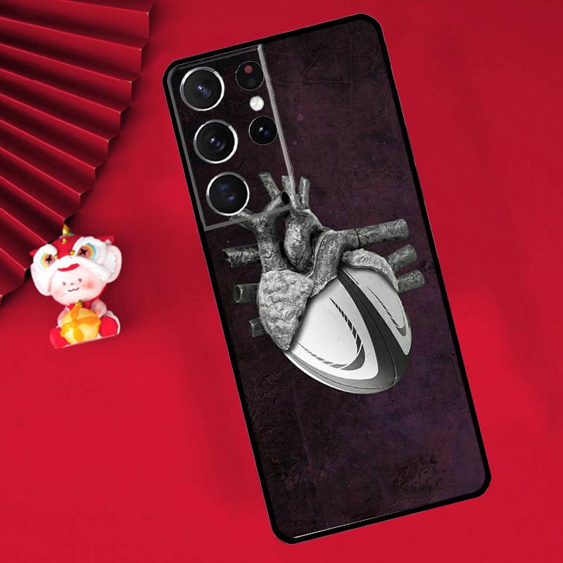 Rugby Football Sport Case For Samsung Galaxy S24 S23 S25 S26 Ultra S20 FE S21 S22 Plus S10 S25 FE Cover Funda