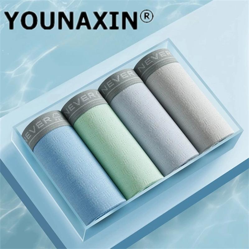 Нижнее белье большого размера для молодежи Ice Silk, мужское нижнее белье, дышащие, удобные, свободные, боксеры, трусы ML XL 2XL 3XL 4XL