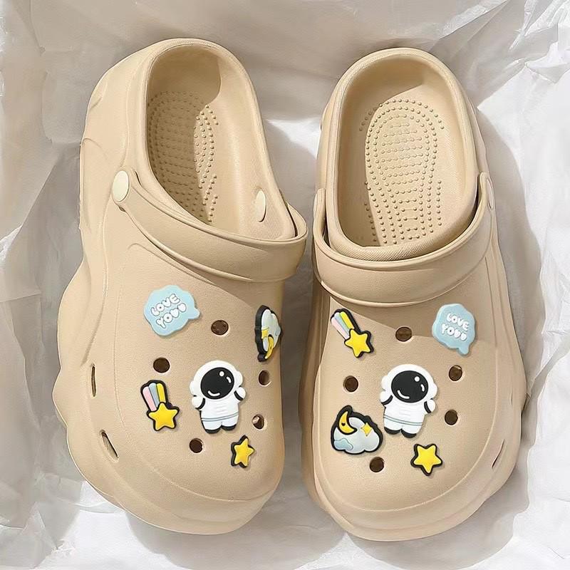 Новые летние женские Crocs 2025: Поддержка свода стопы, Толстая подошва, Внешний слой из ЭВА, Нескользящая, Мягкая подошва.