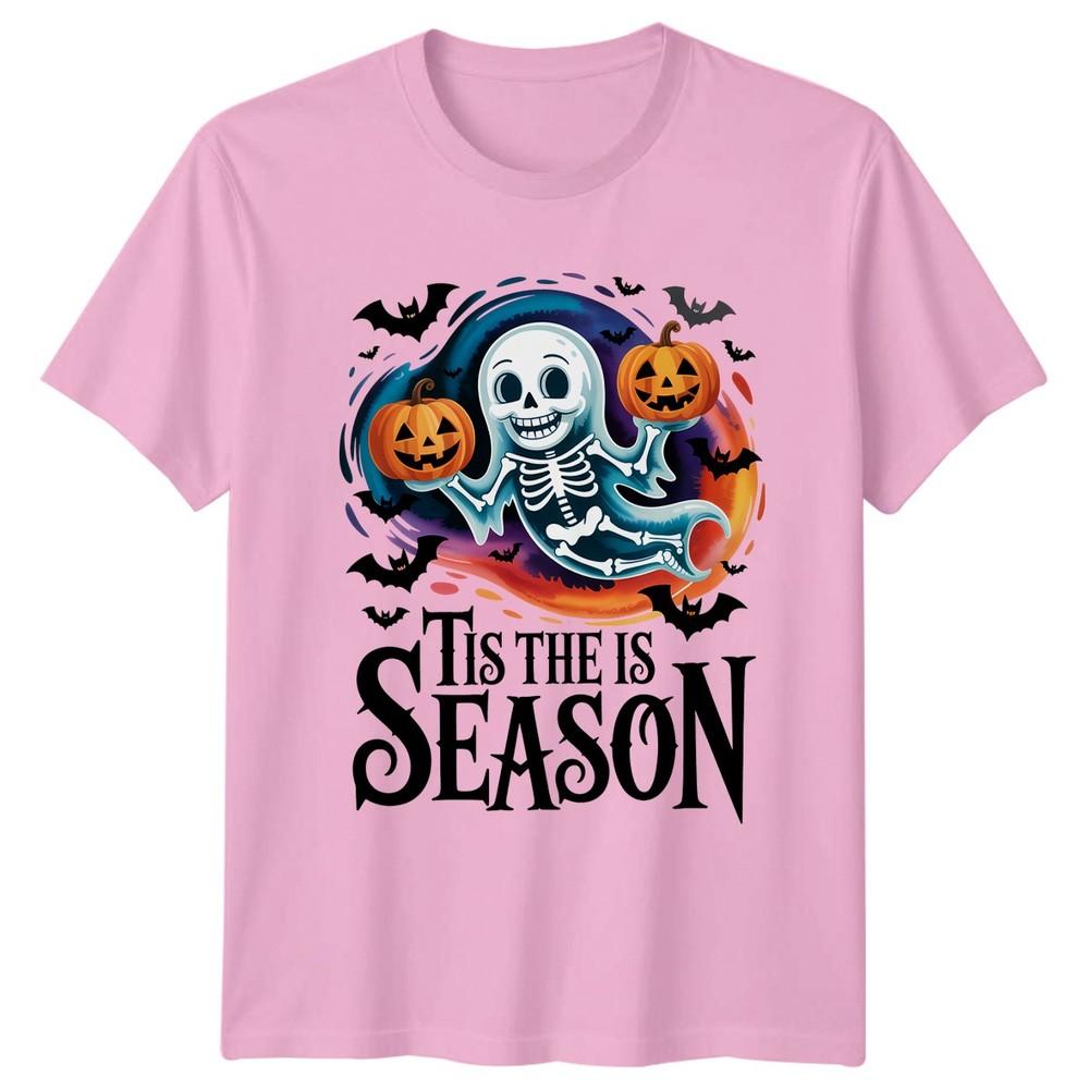 Tis The Is Season TShirt Ghost Skeleton Halloween Gift For Him And Her