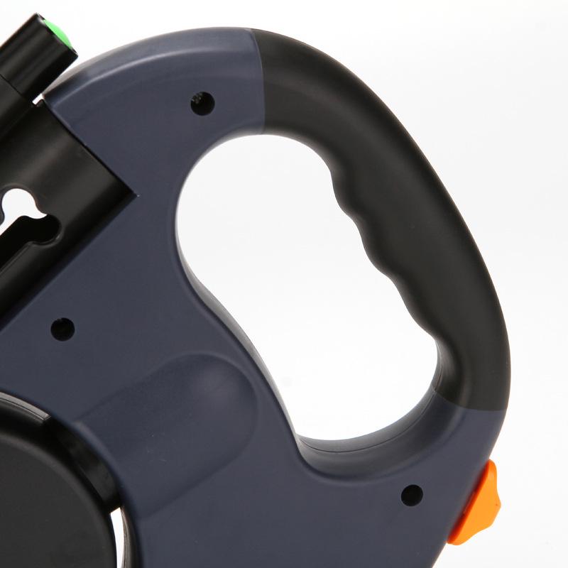 Многоцветный Светоотражающий Двойной Поводок для Собак Выдвижной