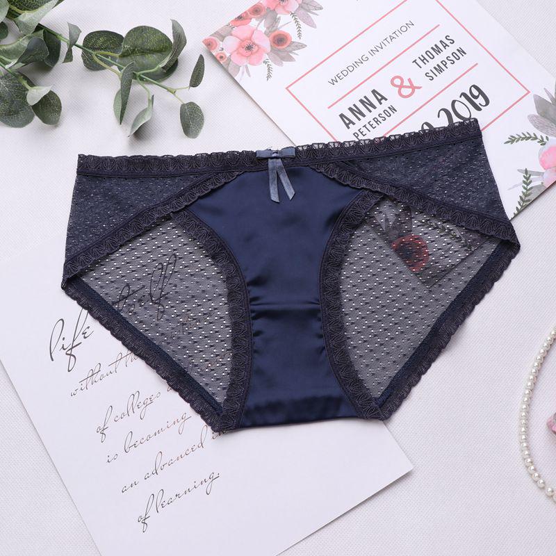 Panties Perspective Fancy Lace Panties For Women Traceless Crotch Of Cotton Briefs Lady Panty Underwear Low-rise Briefs
