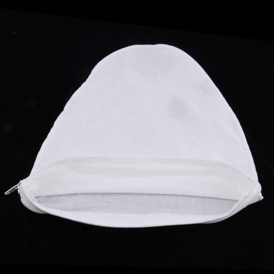 Tea Filter Bag Ultra Fine Mesh Steel Ring Long Handle Reusable Cheesecloth Tea Nut