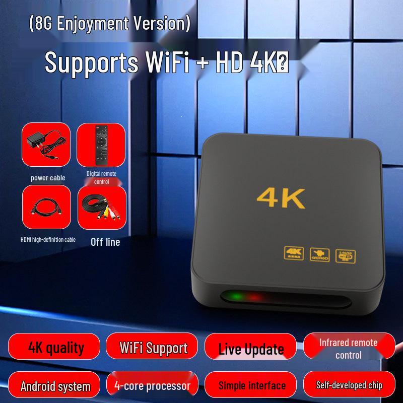 4K Беспроводная 5G Smart TV приставка - Универсальное HD устройство для стриминга