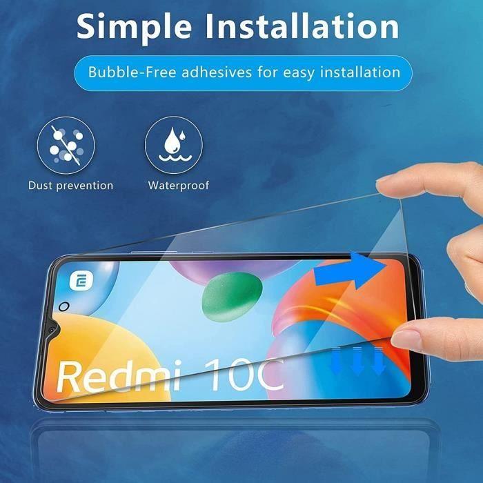Verres Trempés - E.F.CONNECTION - Xiaomi Redmi 10C - Lot de 2 - Protection 9H - Transparent
