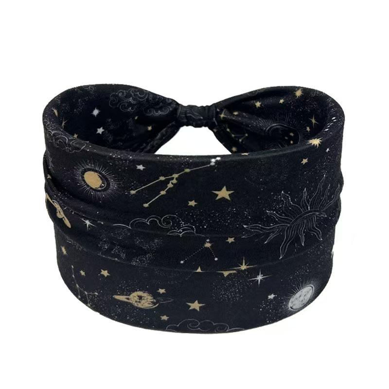 Богемный женский головной убор, эластичный тюрбан, аксессуары для волос, головные уборы, повязки для йоги, бега, повязки для волос, широкие повязки на голову