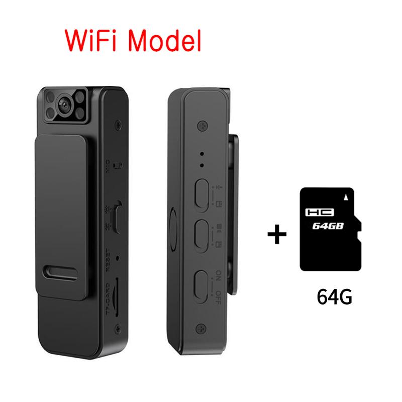 L8 Mini Camera Video Audio Recorder HD 1080P Conference Outdoor Sports Loop Recording Camcorder Lavalier Camera Magnetic Backclip