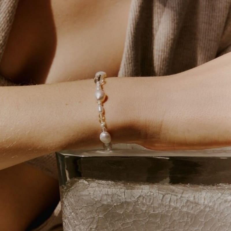 LOVE ME MONSTER Pearl & Crystal Blend Bracelet