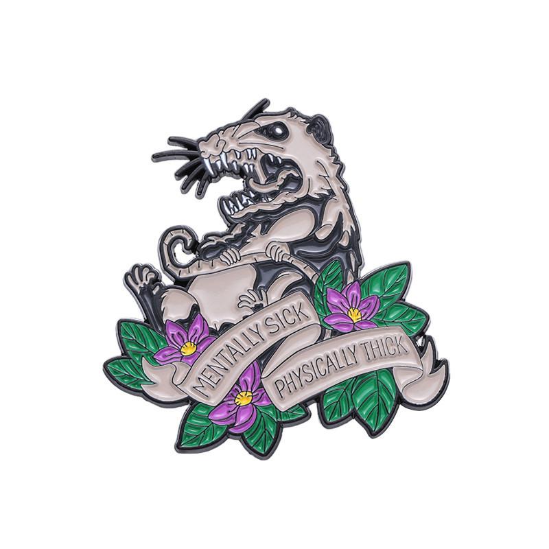 Creative Forest Hamster Brooch Unique Animal Pin Stylish Metal Badge For All Occasions