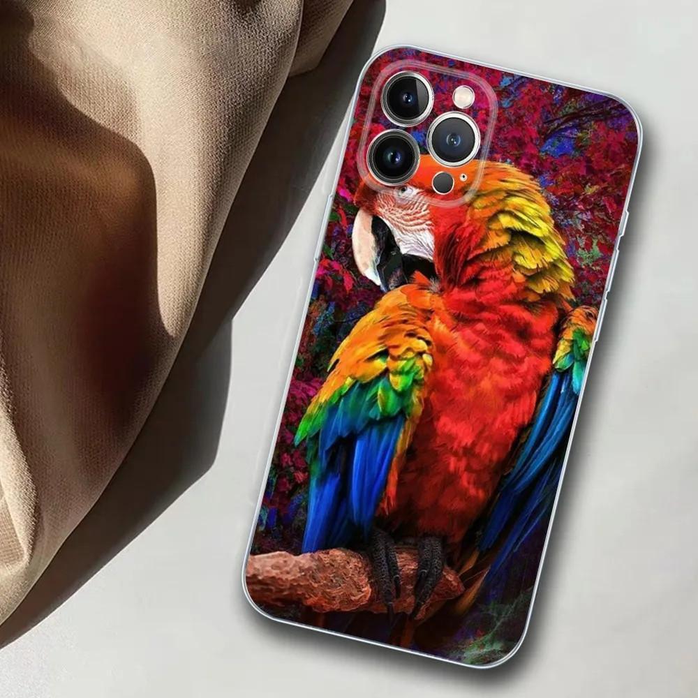 Чехол для мобильного телефона Apple iPhone15, цветной чехол для мобильного телефона Parrot, окрашенный чехол с защитой от падений, чехол для мобильного телефона Huawei с защитой от падений.