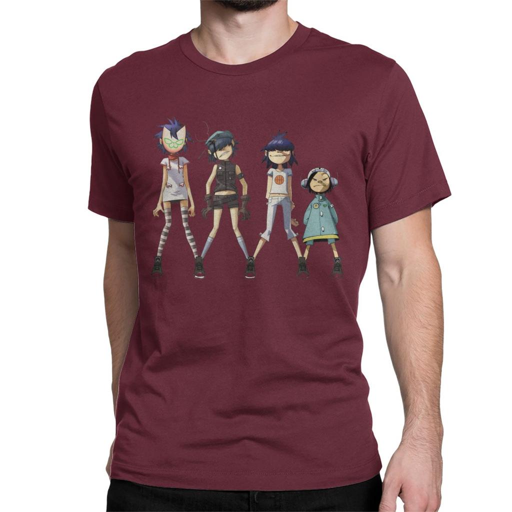 Gorillaz Rock Rapper футболки унисекс женские винтажные футболки из 100% хлопка футболки с круглым вырезом одежда с короткими рукавами плюс размер унисекс