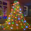Christmas Tree Lights with Ring LED String Light with Remote Control Waterproof