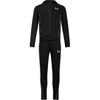 Tracksuit Logo Hooded Long Sleeve Top Slim Comfortable Fashion Long Pants Casual Sports Set Men Tracksuits Black 1390152-001