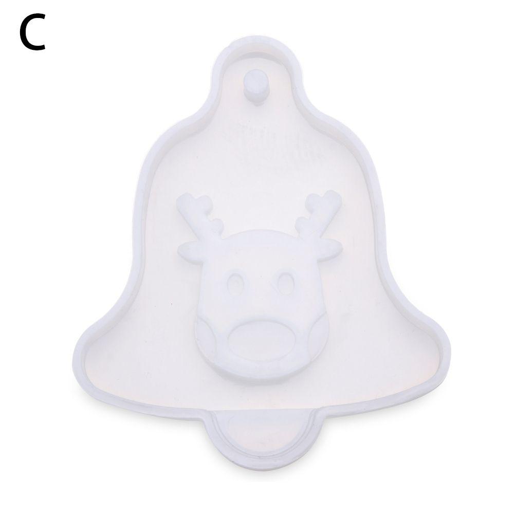 Подвесные бирки Рождественская елка Кристальная смола Форма Эпоксидная смола Формы Рождественское украшение Силиконовая форма