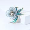 Elegant Handmade Phoenix Enamel Brooch: Chinese Style Luxury Accessory for Hanfu and Cheongsam