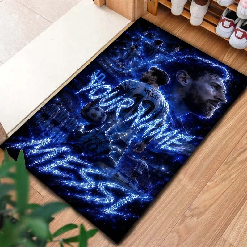 Messi Custom Name Carpet Rug For Living Room Bedroom Home Sofa Decoration Kids Play Nonslip Floor Mat