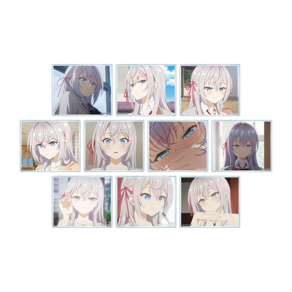 TV Anime "Alya-san, My Neighbor, Sometimes Whispers In Russian" Trading Alya-Only Scene Acrylic Cards Box of 10