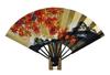 Decorative Folding with Fan Boxed <Kyoto Sensu> Double-sided Fan, Girl/autumn Leaves, Stand,