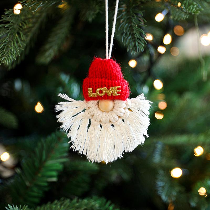 1 шт. Рождественские подвесные украшения шерстяные носки аксессуары ручная вязка сумка подвеска