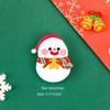 Printing Cute Accessories Mini Gifts Brooch Personality Cartoon Christmas Brooch
