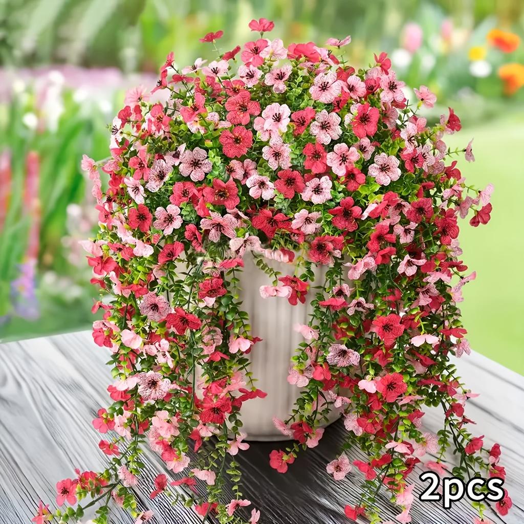 1 шт/2 шт изысканные реалистичные шелковые ромашки подвесные цветы для улицы искусственные растения цветок орхидеи