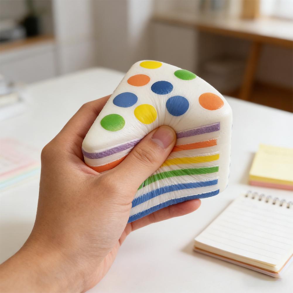Сладкий Игрушечный Торт Силиконовые Игрушки для Сжатия Мягкие Игрушки для Снятия Стресса Медленно Поднимающиеся Сенсорные Игрушки-Спиннеры Подарки Для Детей Взрослых