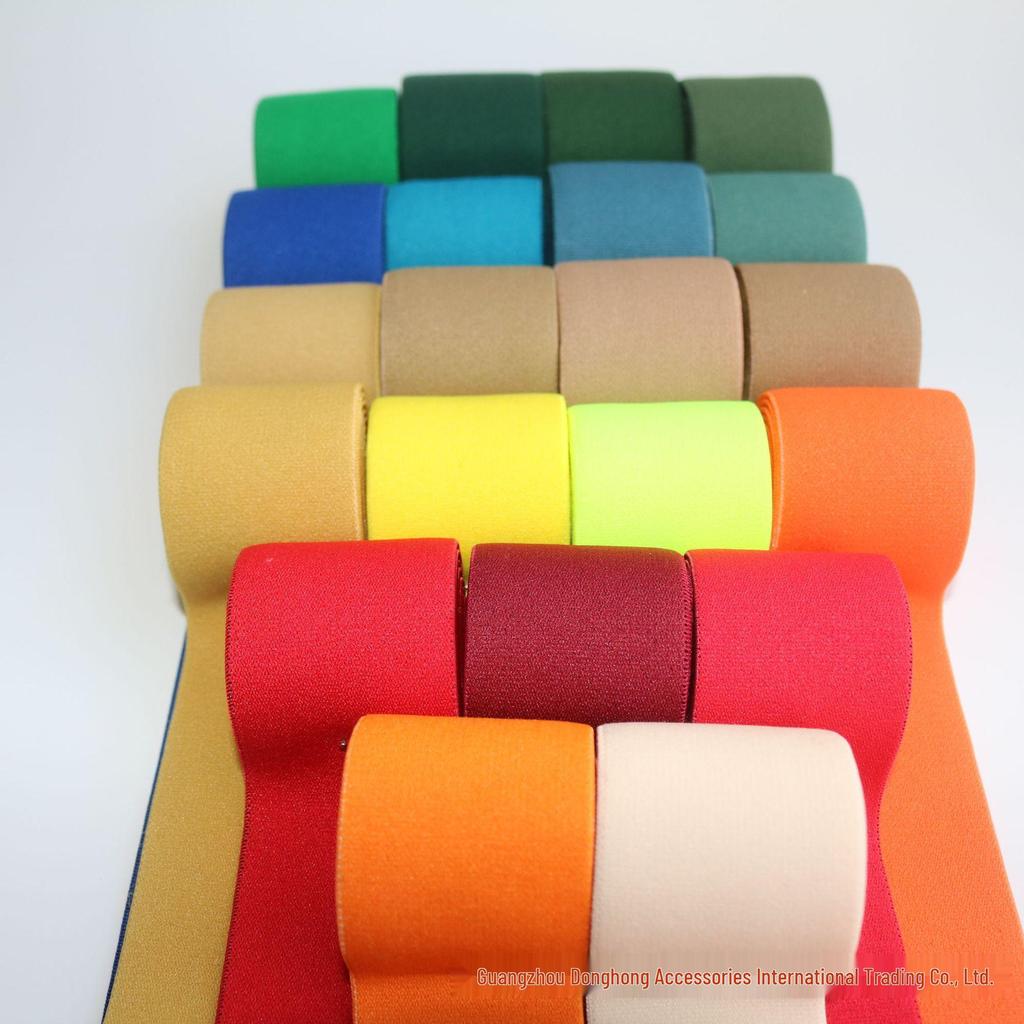 High-Elastic Polyester Imitation Nylon Band for Waistbands and Skirts