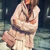 2025 Autumn/Winter Bestseller Women's Solid Color Chunky Cable Knit Cardigan Sweater - European and American Style