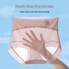 Ultra-Thin High Waist Seamless Plus Size Ice Silk Mesh Panties with Antibacterial Cotton Crotch