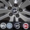 [SV Wheel Caps] Range Rover 4pcs 62mm Car Wheel Center Caps With SV SVR Emblem LOGO Rim Hub Cover Badge For Evoque Discovery
