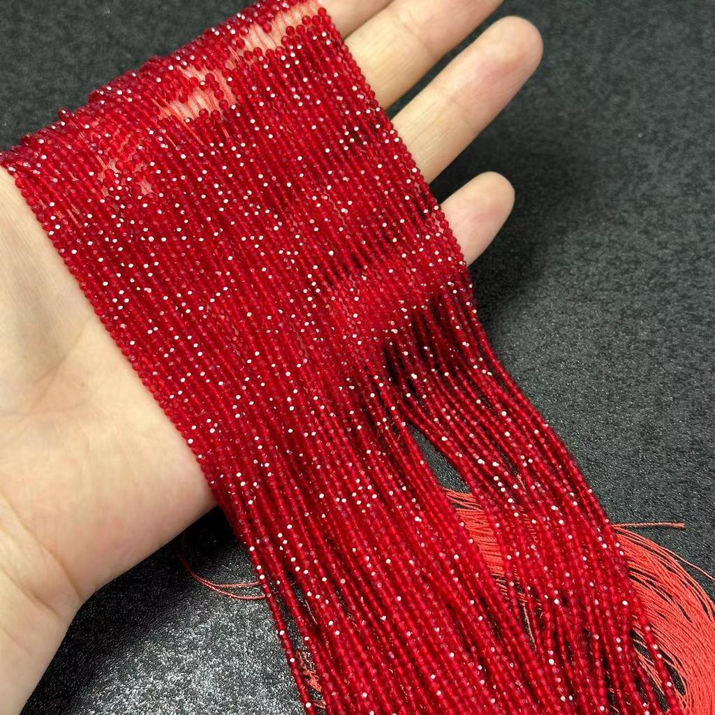 2 мм редкоземельный стеклянный кристалл граненые бусины кисточка ключица цепочка браслет ожерелье аксессуары