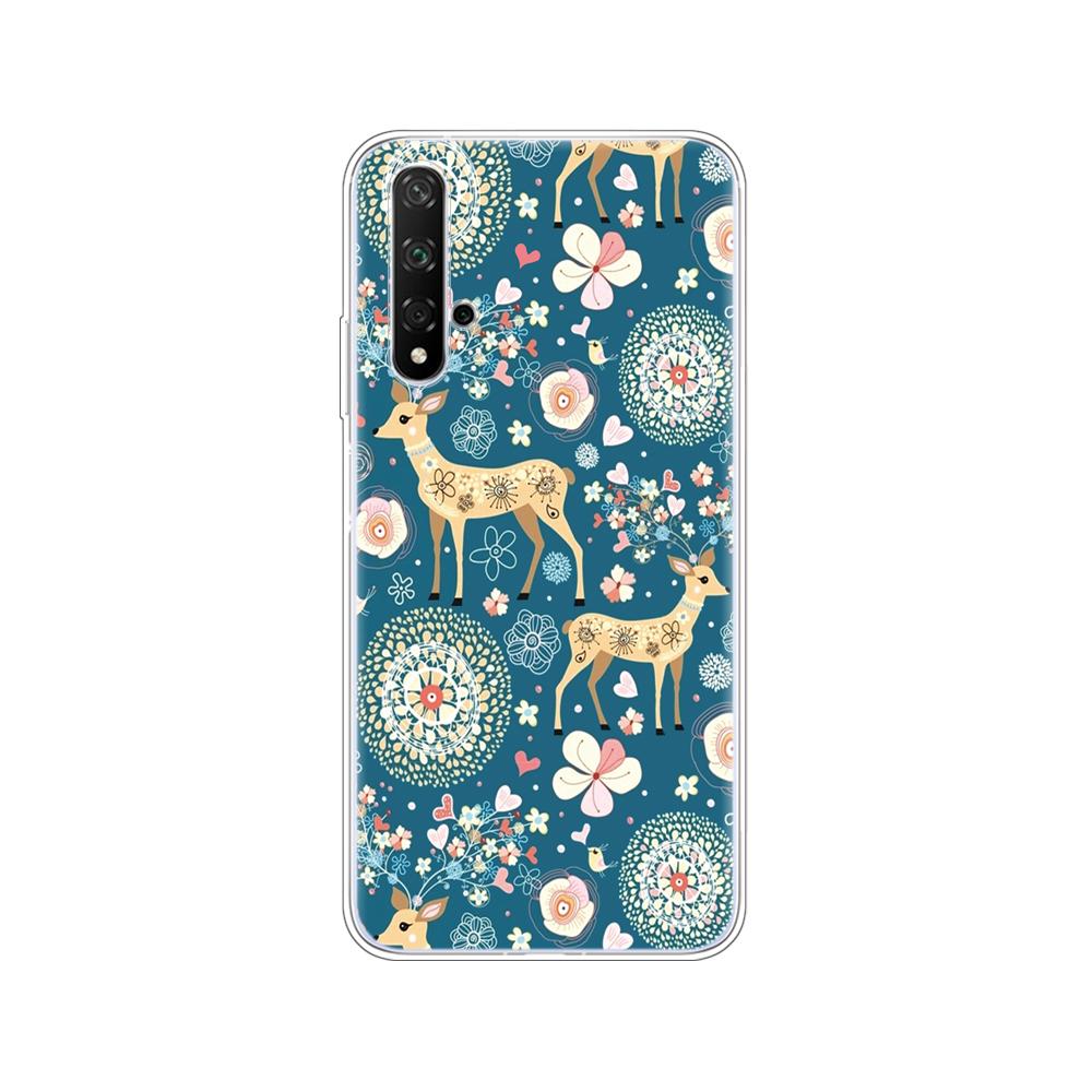 Чехол для Honor 20, силиконовый чехол на заднюю панель телефона для Huawei Honor 20 Pro Lite Honor20 YAL-L21 YAL-L41, роскошный мультяшный чехол