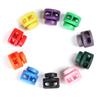 Double Holes Sportswear Accessories Toggle Clip Cord Lock Bean Apparel Shoelace Plastic Stopper