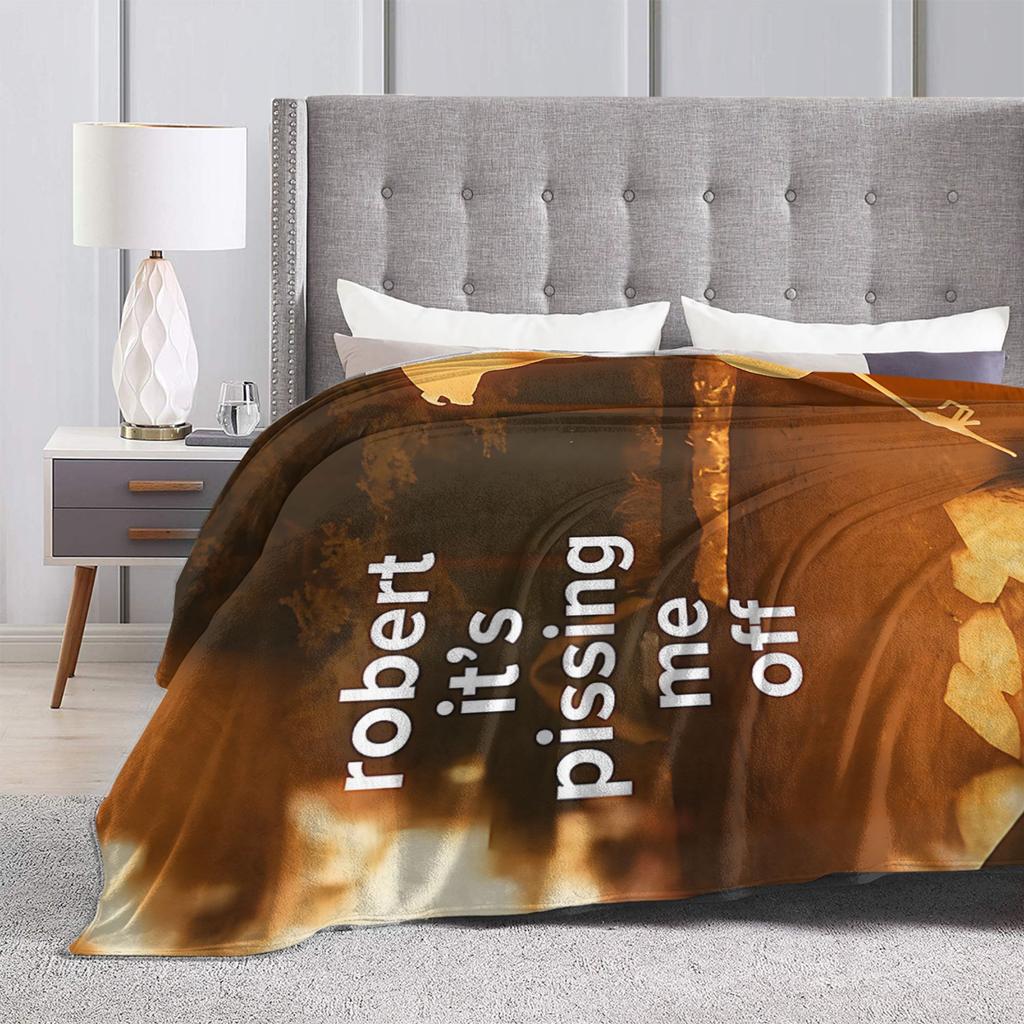Marcus The Worm Robert Meme Blanket Picnic Flannel Throw Blanket For Couch Chair Sofa Bed Warm Soft Customized Quality Bedspread
