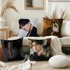 D-Dimash K-Kudaibergen Певец Наволочка Квадратная Двусторонняя Печать Короткий Плюш Подушка для Дивана Чехол для Подушки Спальня Прикроватная Подушка