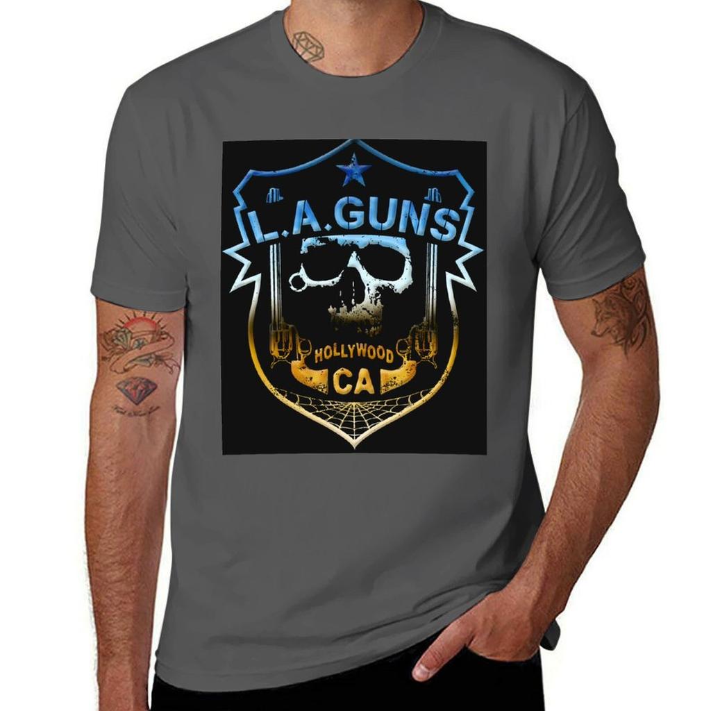 La Guns Band Artwork Desain Tshirt Soft Cotton Print Tshirt