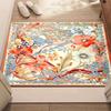 Floral Art Pattern Door Mat Colorful Flower Design Soft Non-slip Carpet Maximalism Home Decor Rug for Bedroom Hallway Entrance