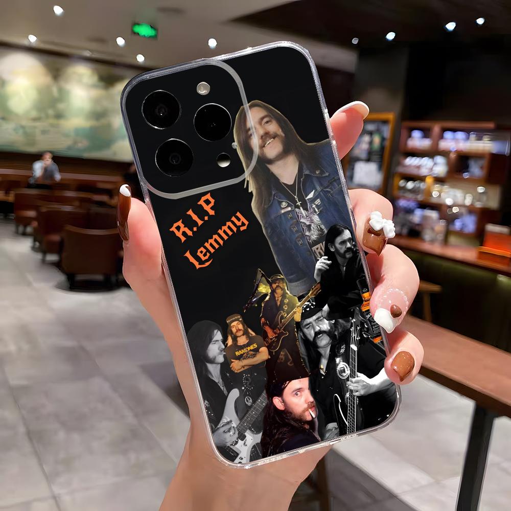 Чехол для телефона S-Singer L-Lemmy-Kilmister Для IPhone 17 Air 16 E 15 14 8 7 Plus 13 12 Mini 11 Pro Max Антипрозрачный Защита от падения