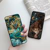 Чехол для Xiaomi 13 Lite 5G 2023 Роскошный силиконовый чехол для телефона с рисунком Черного Дракона для Xiaomi Mi 13 Lite 6.55'' Coque Capas 13Lite