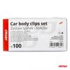 Car pins, clips, set of 100 AMIO-02830